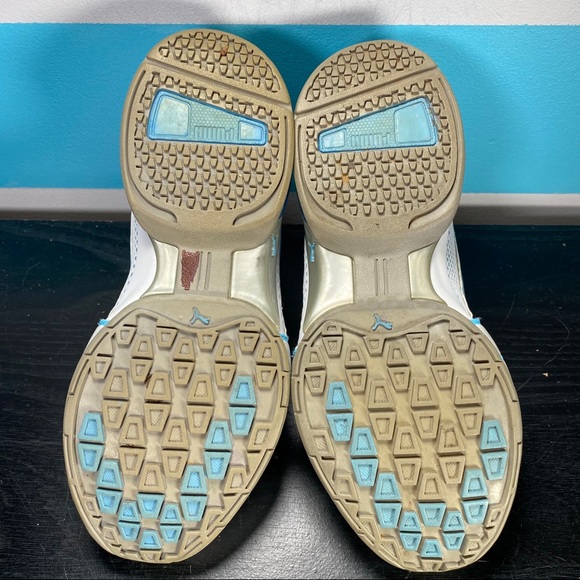 Puma white and blue running shoes - Picture 6 of 8